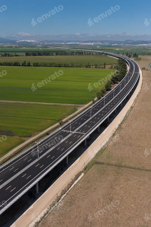 Preview: Aerial view of motorway