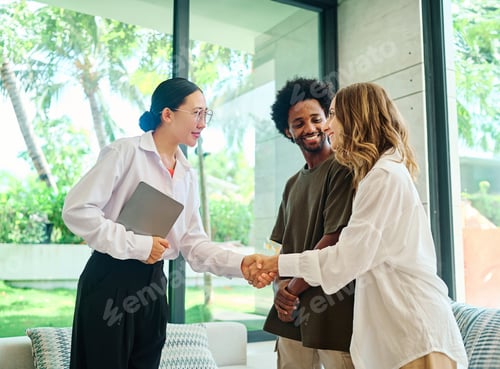 Preview: A real estate agent with a young couple