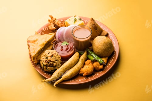 Preview: Indian Tea time snacks in group