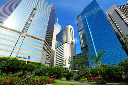 Preview: Business district in Hong Kong
