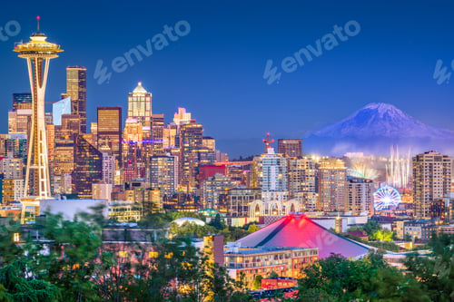 Preview: Seattle, Washington, USA Skyline