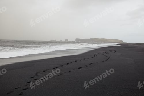 Preview: View of the Reynisfjara beach in Iceland.
