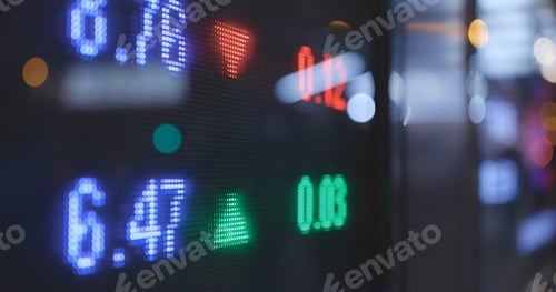 Preview: Stock market data at night