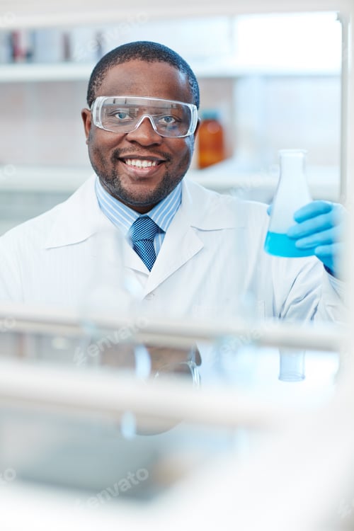 Preview: Scientist with tube
