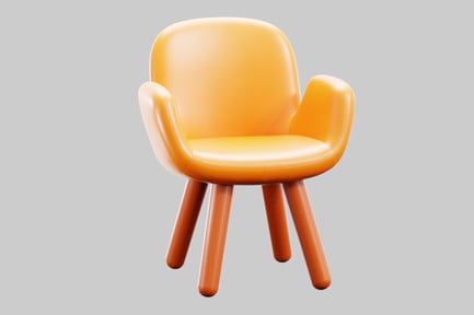 Preview: Modern Chair with Color Gradient
