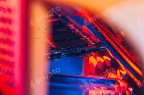 Preview: computer random access memory (RAM) close up