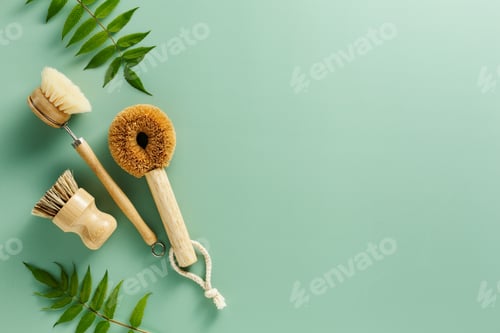 Preview: Bamboo and coconut dish brushes