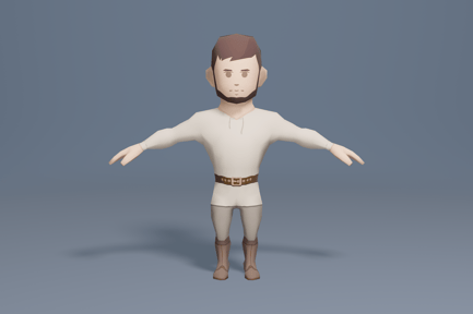 Preview: Medieval character slave 1
