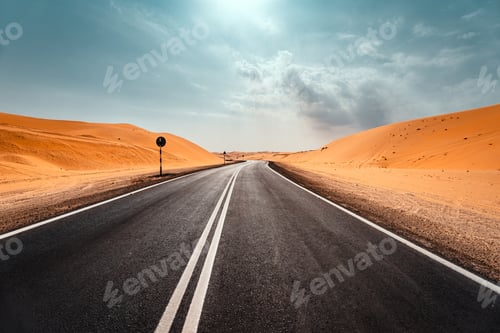 Preview: Highway Among Dry Sandy Desert