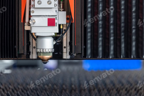 Preview: CNC laser cutting machine precision metal fabrication technology modern industry, High precision CNC