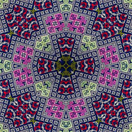 Preview: Colorful abstract kaleidoscope or endless pattern for background used.