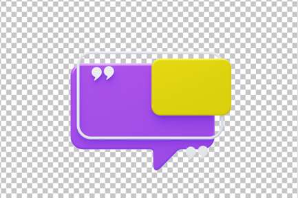 Preview: Comment Frame 3D Icon