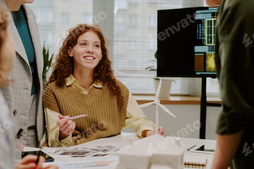 Preview: Collaborating on Architectural Project in Office