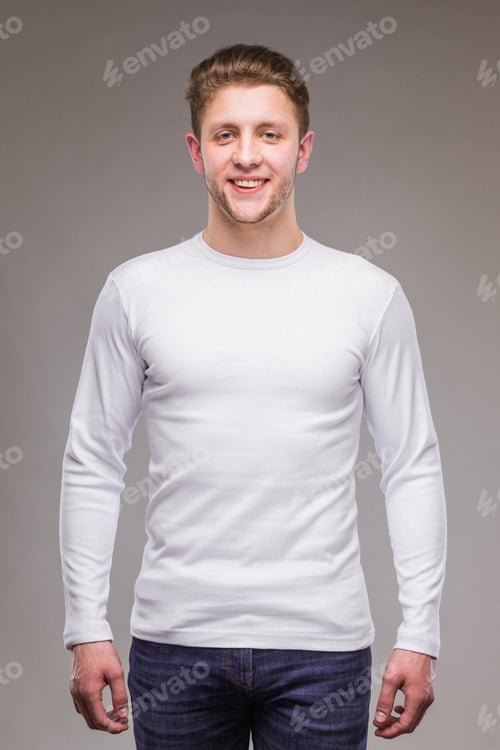 Preview: young guy on a beige background