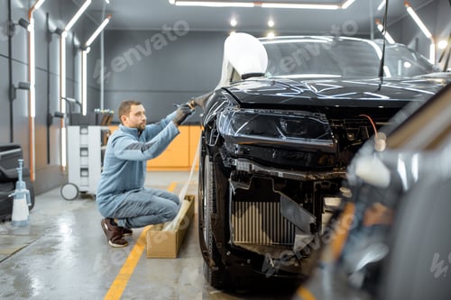 Preview: Filming car body at the vehicle service