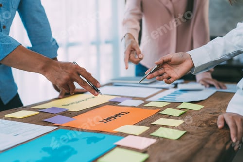 Preview: Business team meeting present.professional investor working with new startup project.