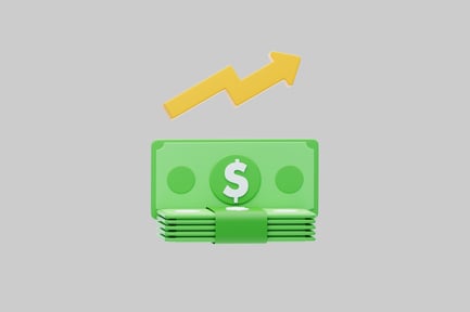 Preview: Currency rise graphic element