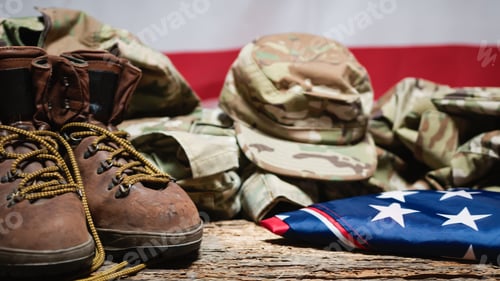 Preview: Veterans Day Background Close Up