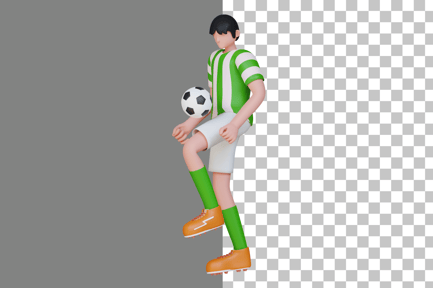 Preview: Football Player 3D Illustration