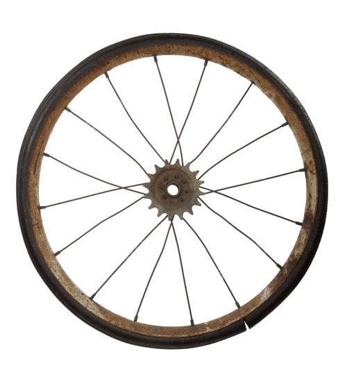 Preview: Old bicycle wheel