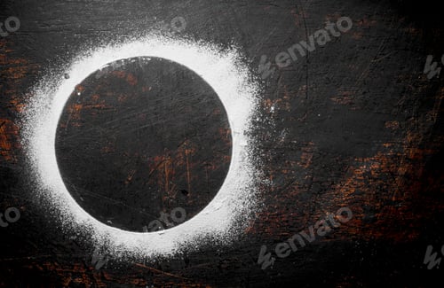 Preview: Round frame made of wheat flour.