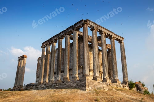 Preview: Aizonai antic city ruins with Zeus temple. Aizanoi ancient city in Cavdarhisar, Kutahya, Turkey.