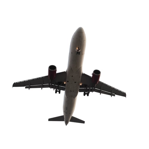 Preview: airplane isolated on white