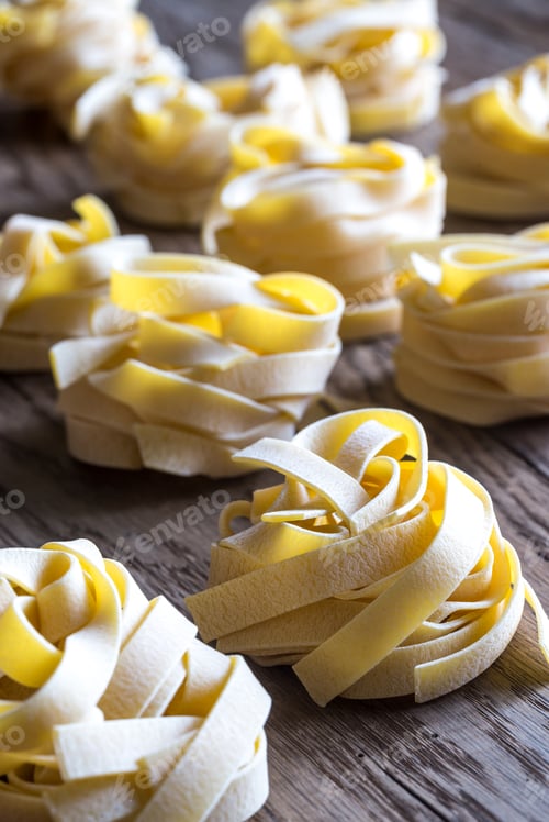 Preview: Raw fettuccine pasta