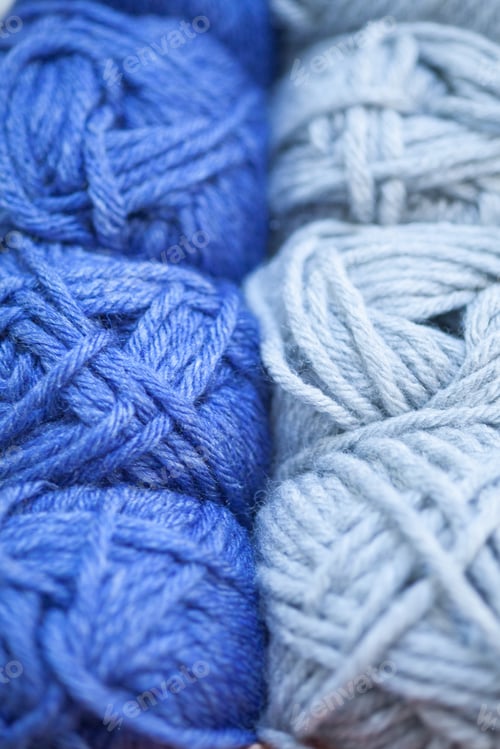 Preview: skeins of yarn close-up, background