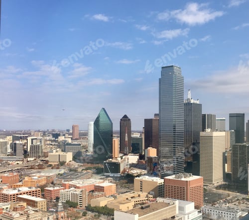 Preview: Aerial view of downtown Dallas, Texas