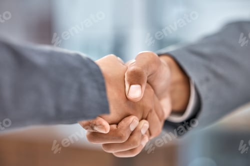 Preview: I cant say no to a good deal. Cropped shot of two businesspeople shaking hands.