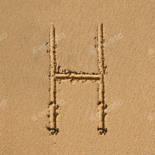 Preview: English sandy alphabet