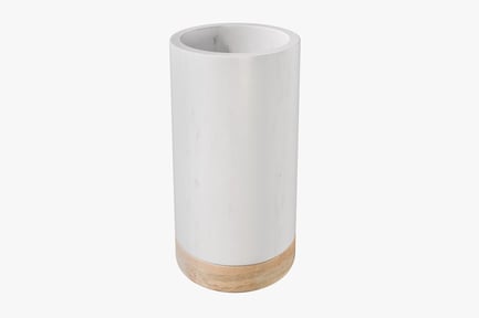 Preview: Marble Wine Cooler with Wooden Base
