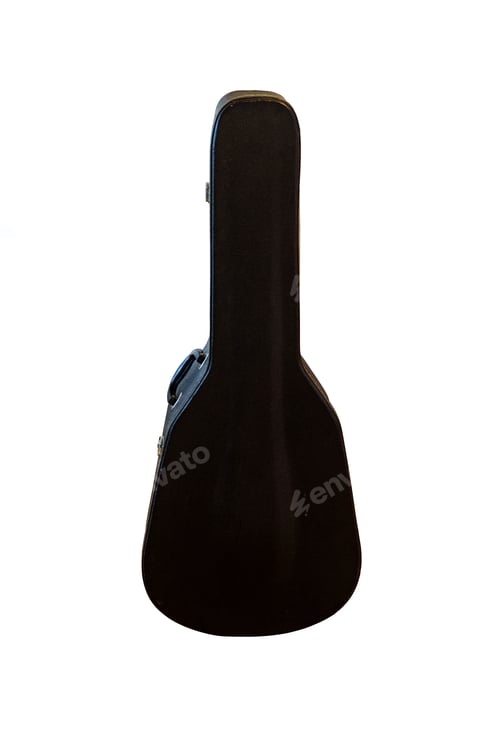 Preview: Black Hard Case for Guitar isolated