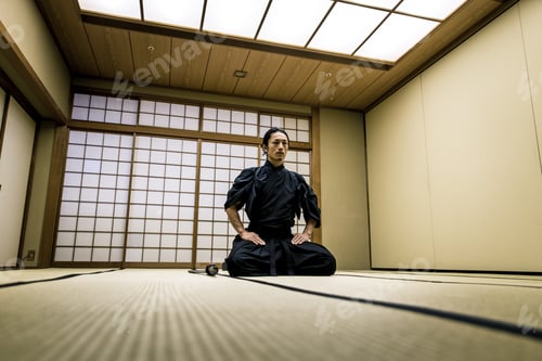 Preview: Samurai training in a traditional dojo, in Tokyo