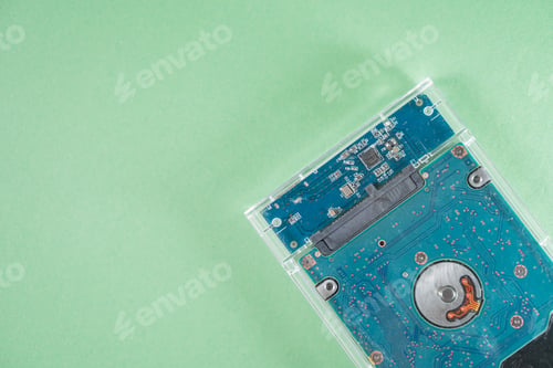 Preview: Close-Up of Hard Drive Circuit Board