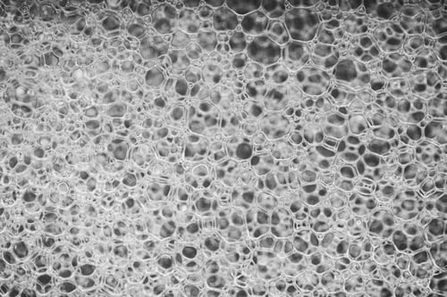 Preview: Macro shot of Soap bubbles foam texture