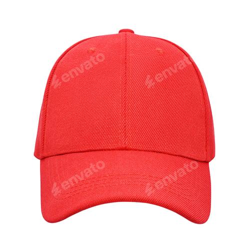 Preview: Red baseball cap isolated