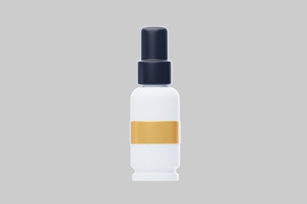 Preview: White bottle with gold label