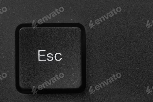 Preview: Black laptop keyboard close up