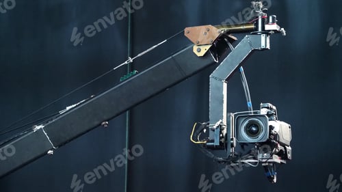 Preview: Blurry images of broadcast camera on the crane