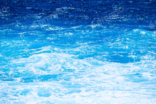 Preview: The sea as a background. Waves and sea foam. Water color gradient.