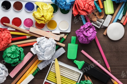 Preview: School Supplies On The Table