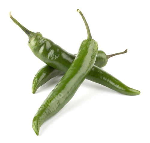 Preview: Hot chili peppers isolated on white background