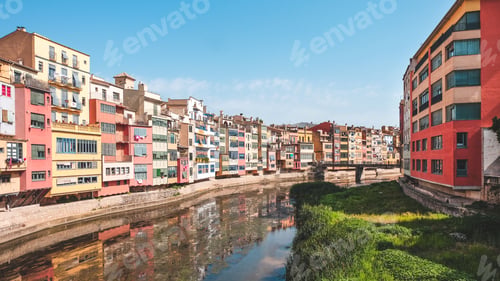 Preview: Picturesque houses in Girona, Spain