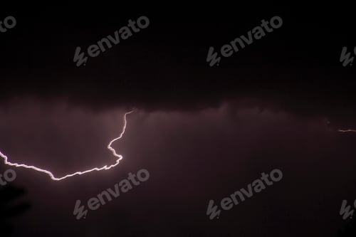 Preview: Lightning in the night dramatic sky