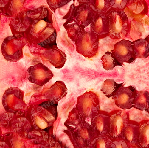 Preview: Macro of peeled ripe seeds pomegranate