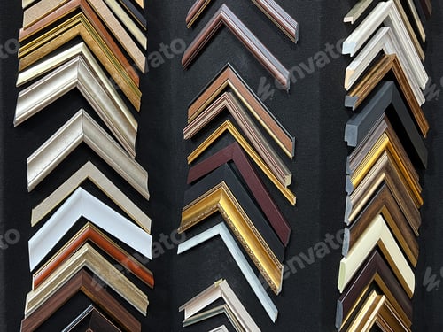 Preview: wooden frame samples for pictures or paintings