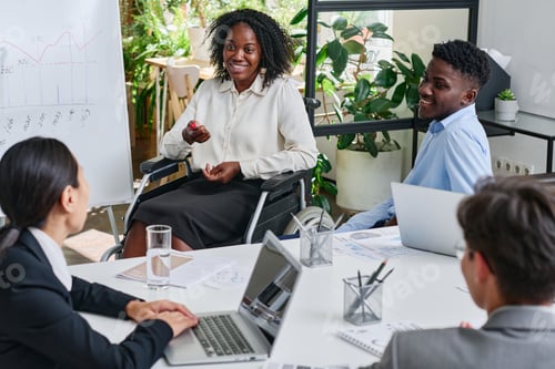Preview: Business team having meeting at office