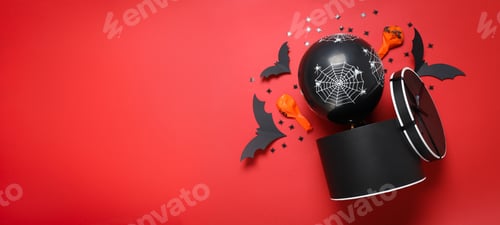 Preview: Concept of Halloween, Halloween balloon, space for text